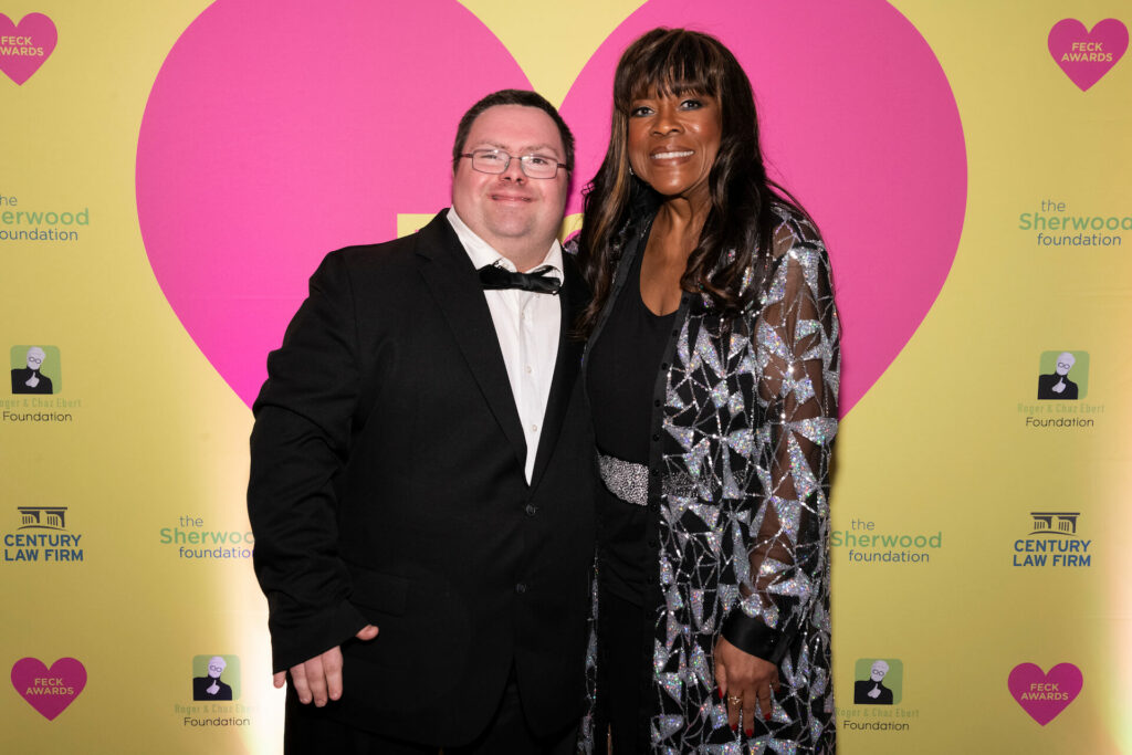 David Luplow Jr with Chaz Ebert